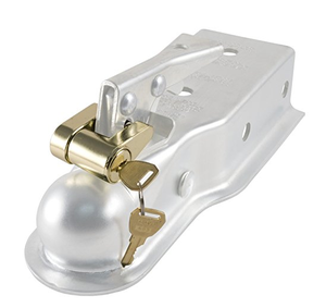 Verrou de <span class=keywords><strong>remorque</strong></span> plaqué laiton avec protection <span class=keywords><strong>antivol</strong></span> pour broche de 1/4 pouce - Product Image 2