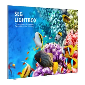 120mm ticaret gösterisi açık yüksek kaliteli streç kumaş SEG Lightbox