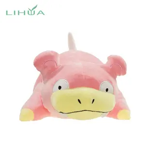 Özelleştirilmiş sevimli komik bebek dolması pembe Hippo peluş oyuncak