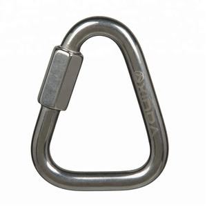 Mousqueton XINDA en acier inoxydable à usage intensif <span class=keywords><strong>Maillon</strong></span> <span class=keywords><strong>Rapide</strong></span> à maillons rapides pour l'escalade et le travail en hauteur Conception Delta accessible - Product Image 3