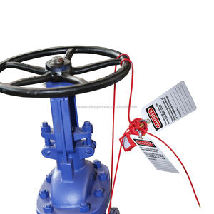 범용 안전 케이블 잠금 <span class=keywords><strong>2</strong></span> 미터 루프 LOTO 케이블 잠금 장치 잠금 태그아웃이있는 비닐 코팅 스틸 케이블 - Product Image 4