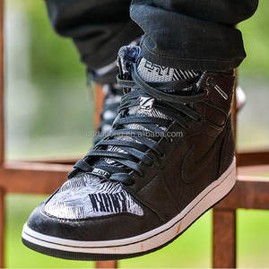 Lacets plats en coton, souliers imprimés en métal, pour chaussures athlétiques et à la mode, 1 paire - Product Image 3