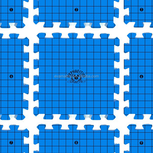 <span class=keywords><strong>Tapis</strong></span> de <span class=keywords><strong>blocage</strong></span> universel pour l'artisanat, pour tricoter, 9 planches bleues, avec grilles pour aiguille - Product Image 5