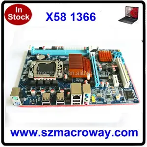 100% 테스트 메인 x58 마더 보드 1366 DDR3 LGA 1366 ATX 완벽하게 테스트