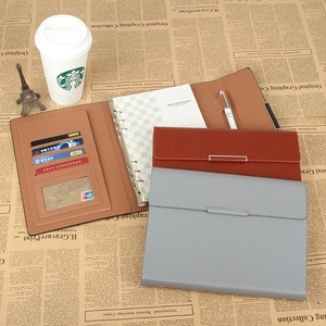 A5 diario de cuero negocios planificador <span class=keywords><strong>cuaderno</strong></span> de hojas sueltas - Product Image 3