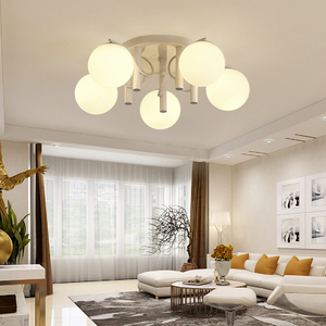 Thiết Kế Đơn Giản Trang Trí Và Vật Liệu Thủy Tinh Tiết Kiệm Năng Lượng Nguồn Ánh Sáng Phòng Ngủ Đèn Trần - Product Image 4