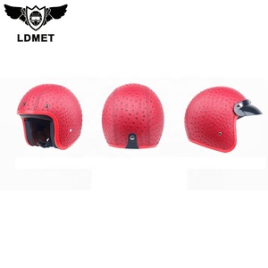 Bienes de China al por mayor de material de ABS abierto de la cara llena de la motocicleta de carreras genial casco vintage - Product Image 3
