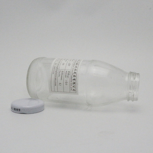 Bouteille de jus et de médicaments ronde en verre <span class=keywords><strong>opale</strong></span> de 250ml avec bouchon à vis pour emballage Capacités de 1000ml 500ml 300ml disponibles - Product Image 6