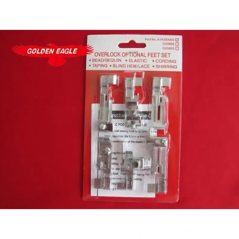 Nähen Ordner 6 pcs. Zusätzlich setzen Fuß für Overlock für JNDND Nähen Schloss MO-50E A1A393000 ,1set