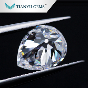 Comprar claro blanco moissanite piedras pera Lab creado diamantes Vieja Europa corte diamante - Product Image 5