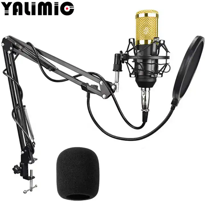 ZINGYOU Condenser Microphone Bundle BM-800 Mic Kit with Adjustable