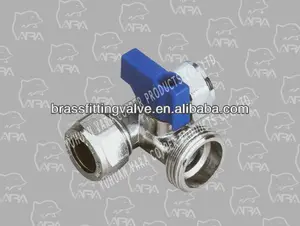 824-25 brass core valve (STANDARD PORT WASHING MACHINE TEE BALL VALVE)(C37700)