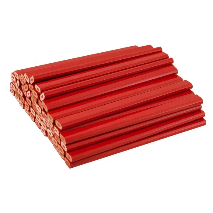 Professional Wood Marking Red Carpenter Pencils Red Lead