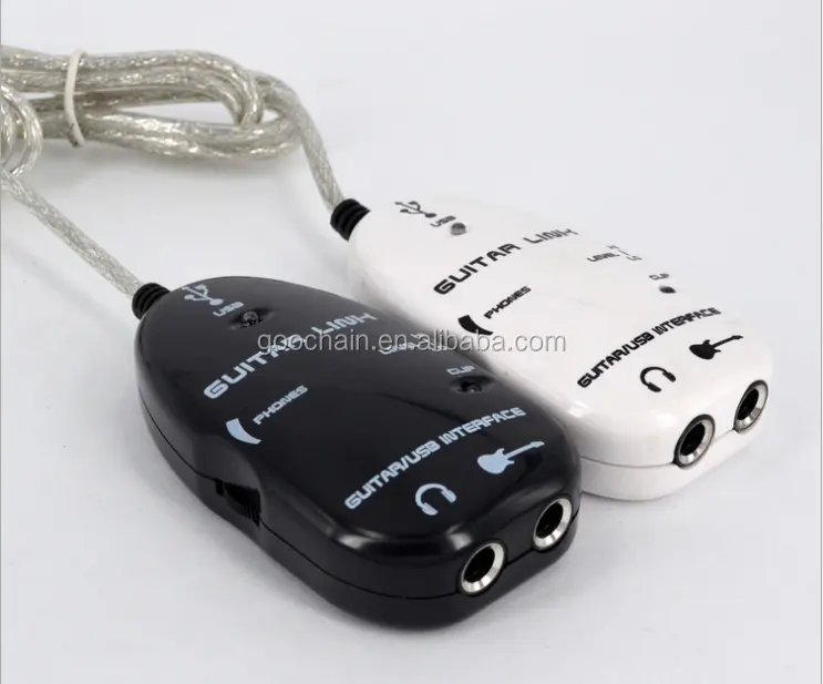 Câble USB pour guitare Audio électrique, 15 pouces, connexion pour câble de guitare, Interface pour exquis