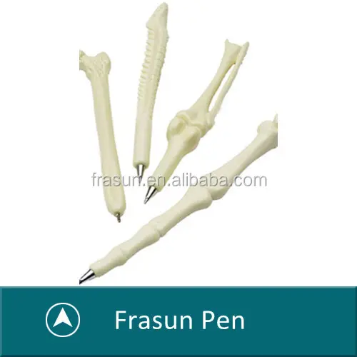2014 nouvelle vente os stylos d'os bon marché stylos, stylo à bille en forme d'os