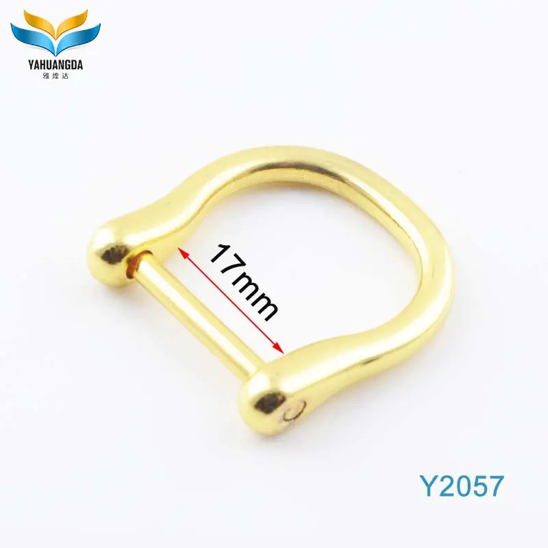 Nhà máy OEM kim loại vòng Die đúc Kẽm hợp kim thời trang hình trái tim kim loại D Ring