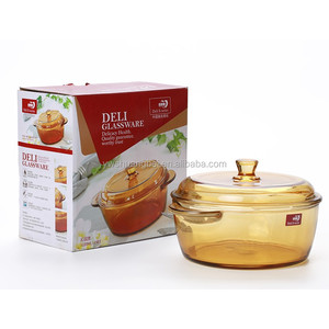 Olla <span class=keywords><strong>de</strong></span> <span class=keywords><strong>Vidrio</strong></span> Ámbar Transparente, Olla <span class=keywords><strong>para</strong></span> Estofado Resistente al Calor, Olla <span class=keywords><strong>para</strong></span> Caldos <span class=keywords><strong>para</strong></span> el Hogar, No Apta <span class=keywords><strong>para</strong></span> <span class=keywords><strong>Fuego</strong></span> <span class=keywords><strong>Directo</strong></span> - Product Image 1