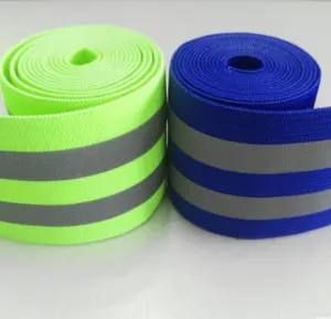 High visibility reflective tape elastic band for garment reflective material