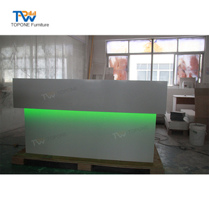 Mostrador de Recepción <span class=keywords><strong>para</strong></span> <span class=keywords><strong>SPA</strong></span>, Mostrador de Recepción Comercial Moderno <span class=keywords><strong>para</strong></span> Oficina con Iluminación LED - Product Image 3