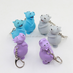 Hipopótamo vocal led chaveiro keychain levou lanterna - Product Image 3