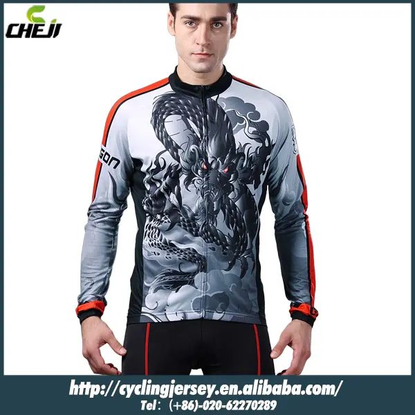 2014 neue cheji Radfahren tragen lange Ärmel sets mit hochwertige großhandel maßgeschneiderte fahrrad fahren kleider trikot
