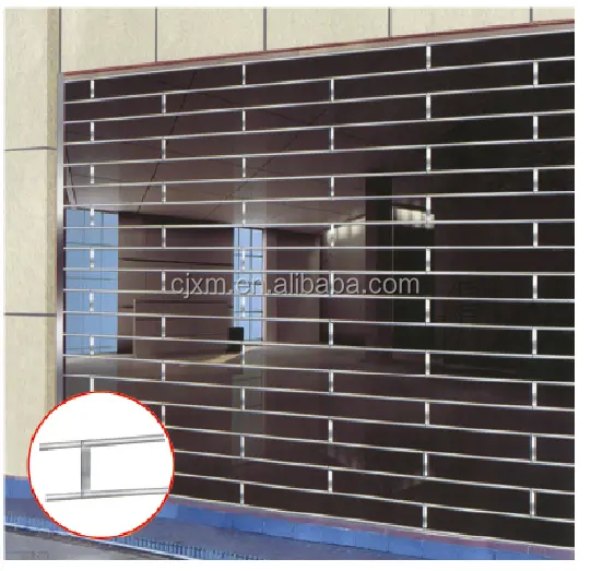 Thickness 0.6mm Stainelss Steel Grill Type Roller Shutter