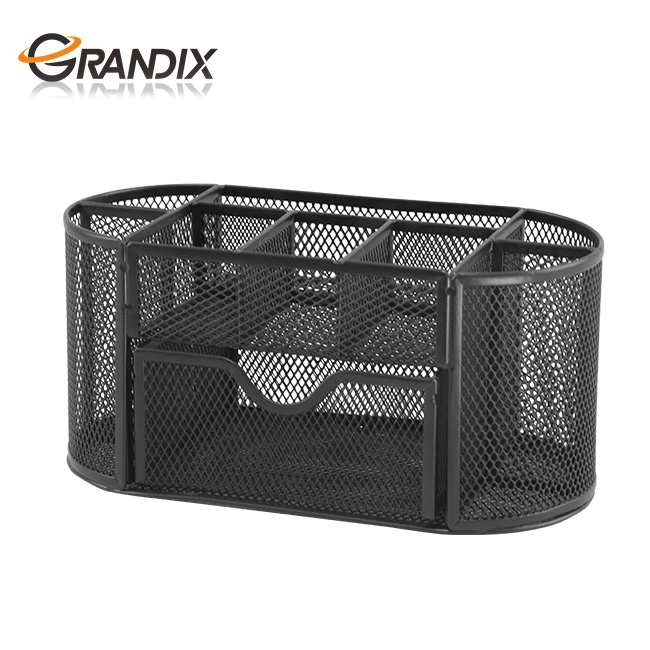 Школьные принадлежности для дома, настольный сетчатый металлический органайзер с 9 отделениями