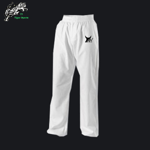 <span class=keywords><strong>Pantalon</strong></span> de <span class=keywords><strong>karaté</strong></span> en twill blanc avec bordure noire, unisexe, pour arts martiaux (vente en gros) - Product Image 6