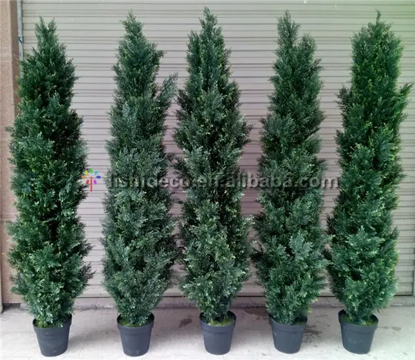 Chất Lượng Cao Lớn Nhân Tạo Trang Trí Cedar/Cây Bách/Cone Để Bán