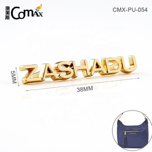 Logotipo de placa de letras de <span class=keywords><strong>metal</strong></span> de alta calidad para bolsos, bolsos, monederos, mochila - Product Image 2