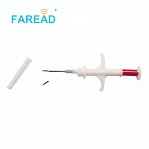 Identificación Animal FDX-B ICAR ISO 11784 11785 1,4*8mm microchip inyector jeringa para perro - Product Image 2