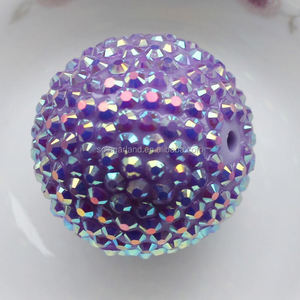 Perles boules de strass colorés Disco, pièces, pour la fabrication de bijoux - Product Image 6