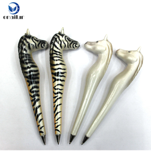 <strong>Zoo</strong> Promotional Gift Tourist Souvenir Plastic Wild Animal Horse zebra Shape Ballpoint <strong>Pen</strong> with Custom logo Print