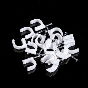 Cordon de câble électrique plat, 12 pièces, clips de fils en plastique - Product Image 4