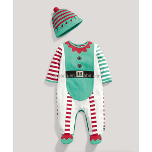 2016 boutique children clothing wholesale red santa claus Christmas costumes for girls - Product Image 6