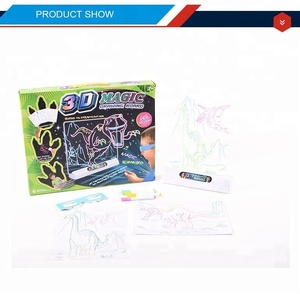 LED lueur magique <span class=keywords><strong>3d</strong></span> planche à dessin avec des lunettes - Product Image 2