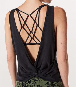 <strong>Women</strong> Workout Tank <strong>Top</strong> Crisscross Straps Loose Sleeveless Open Back Yoga Pilates Gym Athletic <strong>Compression</strong> <strong>Top</strong> - Product Image 1
