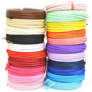 Chất Lượng Tốt 5 Mét Ribbon Vải Bọc Kim Loại Hairband Tóc Hoop Cho DIY Mũ Nón Bán Buôn Cô Gái Headband 100 Cái/lốc 20 Màu Sắc