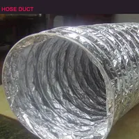 Fabrik der Großhandels preis Rohr für wachsen Zelt flexible Aluminium folie Klimaanlage PVC Luft schlauch Kanal Spiral kanal Preis gestaltung