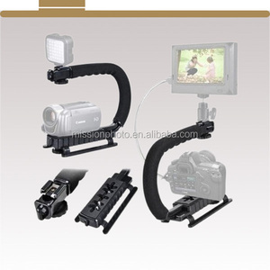 En forma de U de Flash de la Cámara soporte estabilizador de mano Grip para <span class=keywords><strong>Canon</strong></span> Nikon DSLR cámaras <span class=keywords><strong>Mini</strong></span> <span class=keywords><strong>DV</strong></span> videocámara Gopr - Product Image 4