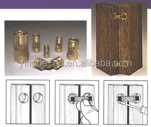Caliente venta <span class=keywords><strong>Color</strong></span> primario latón bisagra Invisible para mobiliario cabiet puerta - Product Image 6