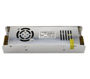 Saklar Transformator LED Pengatur Sub-Mini DC 12V 30A 360W, Suplai Daya untuk Modul Strip