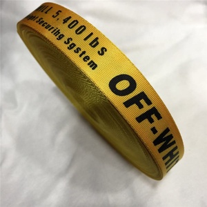 Alta calidad al por mayor de tejer grogrén (ligamento tafetán impresión tejida <span class=keywords><strong>cinta</strong></span> para DIY accesorios de prendas de vestir y correas de la banda para el collar de perro - Product Image 3