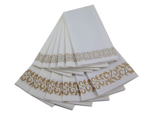 17 "<span class=keywords><strong>x</strong></span> 12" oro Durable colth como desechables toallas de invitados y baño toallas. - Product Image 6
