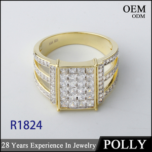 Chinesische Fabrik Massiv 18 Karat Massivgold Schmuckringe Großhandelspreis - Product Image 3