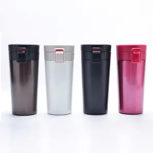 カスタム380mlステンレス鋼ミルクカップvasos termicos acero inoxidable vacuum thermal travel coffee mug with lid for Gift