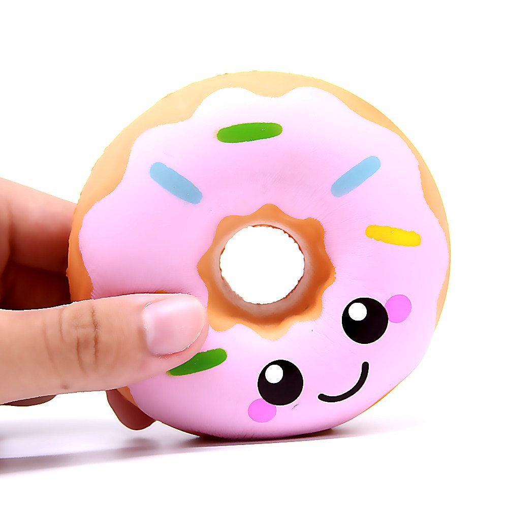 かわいいキュートなソフトドーナツケーキスクイーズ、香り付き 