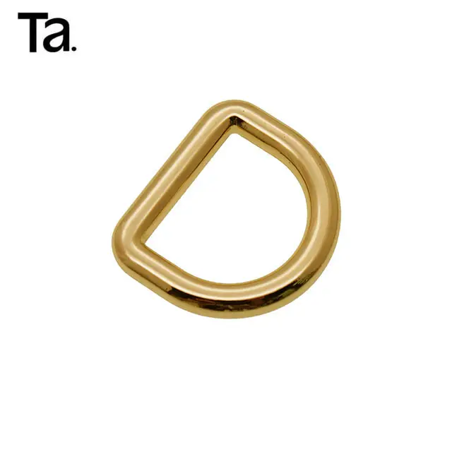 The factory custom 21MM Gold Metal D Ring Buckle equipment accessories for handbag or clothes