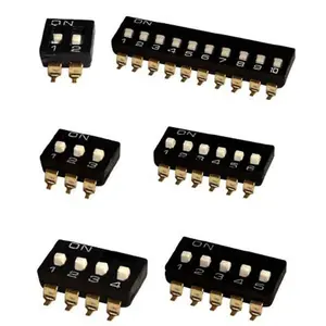surface mount 4 position 2.54mm dip switch
