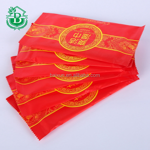 Emballage individuel personnalisé impression <span class=keywords><strong>restaurant</strong></span> individuellement enveloppé lingettes humides sous étiquette privée - Product Image 1